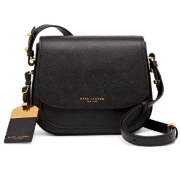 Marc Jacobs Handbags - Marc Jacobs New York Mini Rider Leather Crossbody Bag In Black